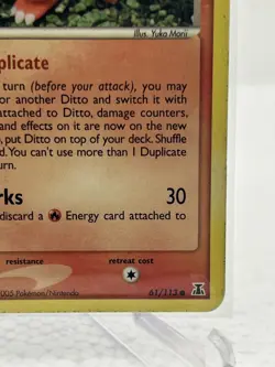 Ditto - 61/113 (Charmande Delta Species #061 (2005) Common MP Pokemon - Image 5