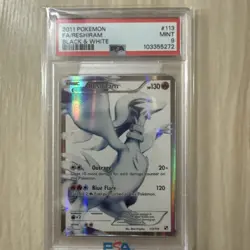 RESHIRAM PSA 9 2011 POKEMON BLACK & WHITE #113/114 FULL ART FA - Image 1