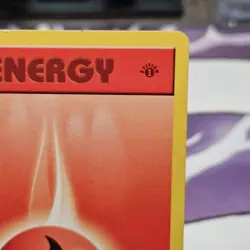 Fire Energy 1st Edition Shadowless Moderately Played Pokemon TCG Base Set 98/102 - Image 3