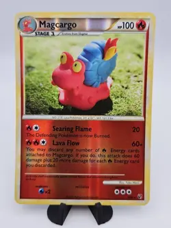 Magcargo 6/90 LP Lightly Played Undaunted UD Reverse Holo Rare 2010 Pokemon TCG - Image 1