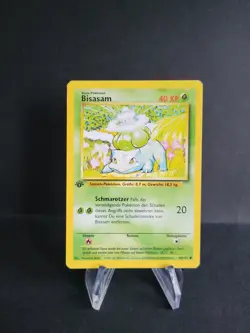 Pokemon Karten Sammlung - Starter Bisasam 44/102 1. Edition Base - Excellent - Image 1