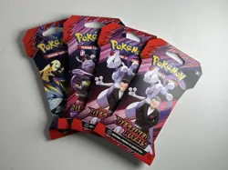 Pokemon TCG Destined Rivals Sleeved Booster Pack New Factory Sealed Set Of 4 - Image 1