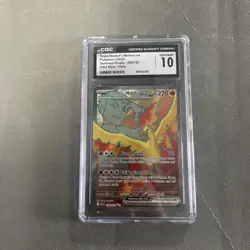 Pokemon Team Rocket's Moltres ex Destined Rivals Ultra Rare #208 CGC 10 Gem Mint - Image 1