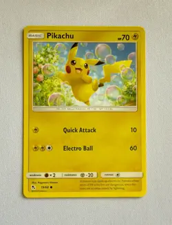 Pokemon TCG Pikachu 19/68 Battle Academy 2020 Stamp #15 Near Mint NM - Image 1