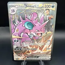 Pokemon Destined Rivals Team Rocket's Nidoking ex 233/182 Special Illustration - Image 1