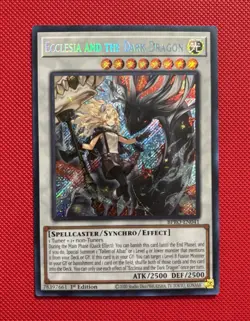 Yugioh Ecclesia and the Dark Dragon BPRO-EN041 1st Ed Secret Rare NM - Image 1