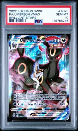 Umbreon VMAX TG23/TG30 Swsh09: Brilliant Stars Trainer Gallery Holo PSA 10 - Image 1