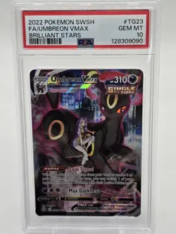 PSA 10 Umbreon VMAX TG23/TG30 Swsh09: Brilliant Stars Trainer Gallery Holo - Image 1