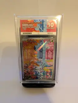 Pokemon TCG Deerling 165/162 Temporal Forces Illustration Rare Ace 10 - Image 1
