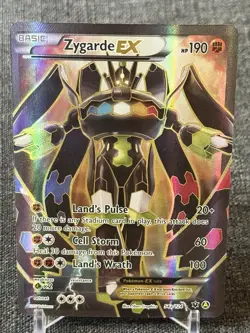 Pokemon TCG Zygarde EX Full Art Alternate Card 54a/124 XY Fates Collide- NM+ - Image 1