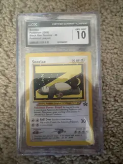 SNORLAX 49 POKEMON LEAGUE BLACK STAR PROMOS POKEMON CGC 10 GEM MINT - Image 1