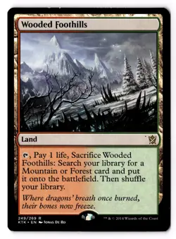 Wooded Foothills 249 Khans of Tarkir Normal MP - Image 1