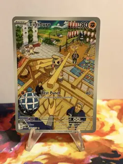Pokemon TCG Timburr Holo Illustration Rare Card 183/167 Sv06 Twilight Masquerade - Image 2