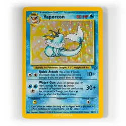 Pokemon - Vaporeon Holo - 12/64 - Jungle - Rare Card - LP - Image 1