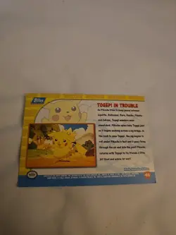 Holo Foil #45 TOGEPI IN TROUBLE 1998 Topps Pokemon Card Pikachu's Vacation - Image 2