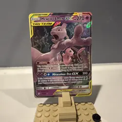Pokemon TCG Mewtwo & Mew GX Full Art Holo Card 71/236 - Image 1