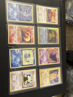 Pokemon Holo Rare Card Lot Dragonite Dark Blastoise Flareon Vaporeon Gengar - Image 1
