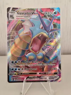 Pokemon TCG Gyarados VMAX 029/203 Swsh07: Evolving Skies Holo Card NM Condition - Image 1