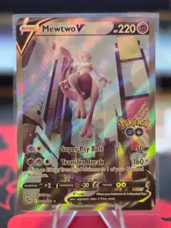 Pokemon Card | Mewtwo V 072/078 Alternate Full Art Pokemon GO Holo - Image 1