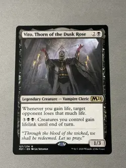 MTG Core Set 2021 #127 Vito, Thorn of the Dusk Rose NM - Image 1