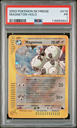 PSA 1 2003 Skyridge Magneton Holo Foil H19/H32 WOTC E-Reader Pokemon - Image 1