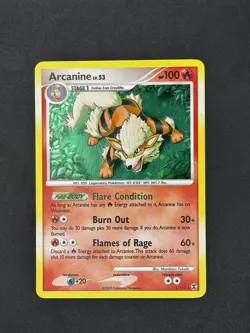 Pokemon TCG: Arcanine lv. 53 - Rising Rivals - Holo Rare 1/100 - Near Mint - Image 1