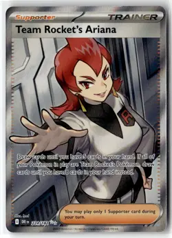 Team Rocket's Ariana ⭐ 224/182 Holo Ultra Rare Destined Rivals 2025 Pokemon NM - Image 1