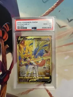 2020 POKEMON SWORD & SHIELD SECRET #211 FULL ART/ZACIAN V PSA 10 - Image 1