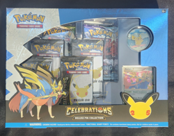 Pokemon TCG Celebrations Zacian LV.X Deluxe Pin Collection Box New SEALED! - Image 1