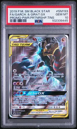 Pokemon TCG Garchomp & Giratina GX SM193 SM Promo - PSA 10 Gem Mint - Image 1