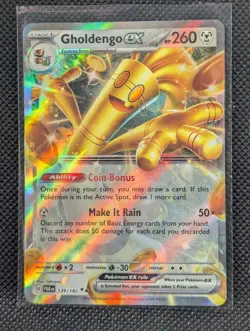 Pokemon - Gholdengo EX 139/182 Double Rare, SV: Paradox Rift, Holo, Near Mint - Image 1