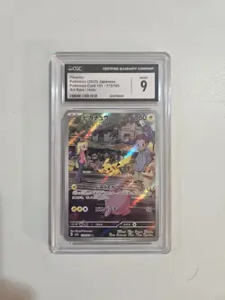 Pikachu 173/165 Pokemon Japanese TCG 151 Art Rare CGC Mint 9 - Image 1