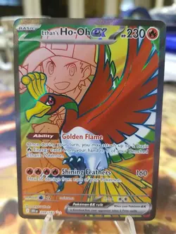 Pokemon 2025 Destined Rivals Ethan's Ho-Oh EX 209/182 - Image 1