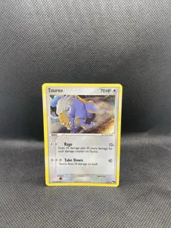 Tauros 5/17 Pop Series 2 Pokemon English Cosmo Holo 2005 - Image 1