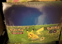 Pokemon TCG Pokemon Go Mini Tin Display Case 10 Tins - 20 Packs Factory Sealed - Image 1