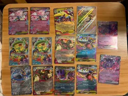 Pokemon TCG Phantasimal Lot of 14 Ex Full Art Cards NM - Image 1