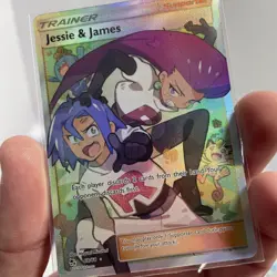2019 Jesse And James Pokemon TCG Full Art Trainer Card 68/68 Hidden Fates NM - Image 3