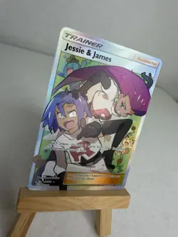 2019 Jesse And James Pokemon TCG Full Art Trainer Card 68/68 Hidden Fates NM - Image 2