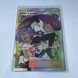2019 Jesse And James Pokemon TCG Full Art Trainer Card 68/68 Hidden Fates NM - Image 1