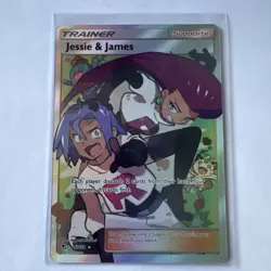 2019 Jesse And James Pokemon TCG Full Art Trainer Card 68/68 Hidden Fates NM - Image 2