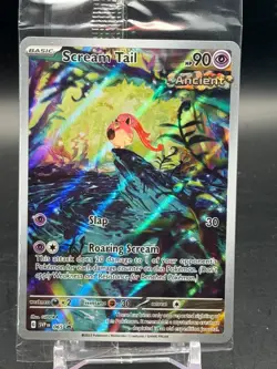 Pokemon SEALED Scream Tail SVP 065 Paradox Rift ETB Full Art Promo Holofoil!! - Image 1