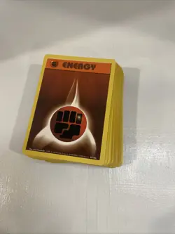 Pokemon WOTC TCG Vintage Base Set Energy 80 Card Lot MP to LP - Image 3