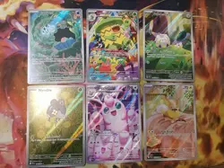 Pokemon Illustration Rare 6 Card Lot: Phantasmal & Destined: Wigglytuff, Yamper+ - Image 1