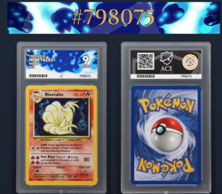 Pokemon TCG Ninetales Holo Unlimited Rare Card Base Set 12/102 Graded Ace 9 Mint - Image 4