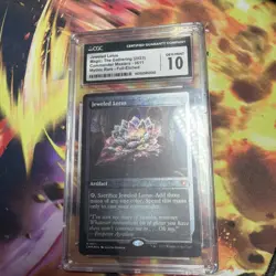 Jeweled Lotus Foil Etched Commander Masters MTG CGC 10 gem mint 611 2023 cmm - Image 1