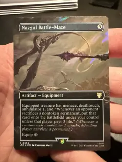 Nazgul Battle-Mace (Borderless) (Surge Foil) Lord of the Rings 554 NM - Image 1