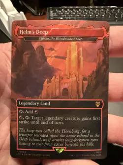 Helm's Deep - Shinka, the Bloodsoaked Keep (Surge Foil) Lord of the Rings 404 NM - Image 1