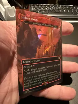 Helm's Deep - Shinka, the Bloodsoaked Keep (Surge Foil) Lord of the Rings 404 NM - Image 2