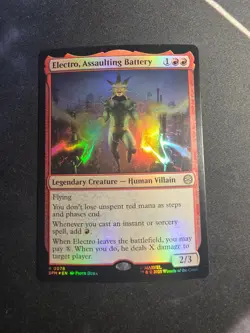 Electro, Assaulting Battery Marvel's Spider-Man Foil Near Mint - Image 1