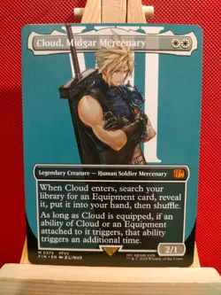 Cloud, Midgar Mercenary (Borderless) - Final Fantasy - NM - Mythic - MTG - Image 1